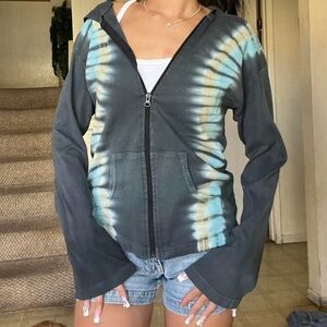 Tie-Dye Zip-Up Hoodie